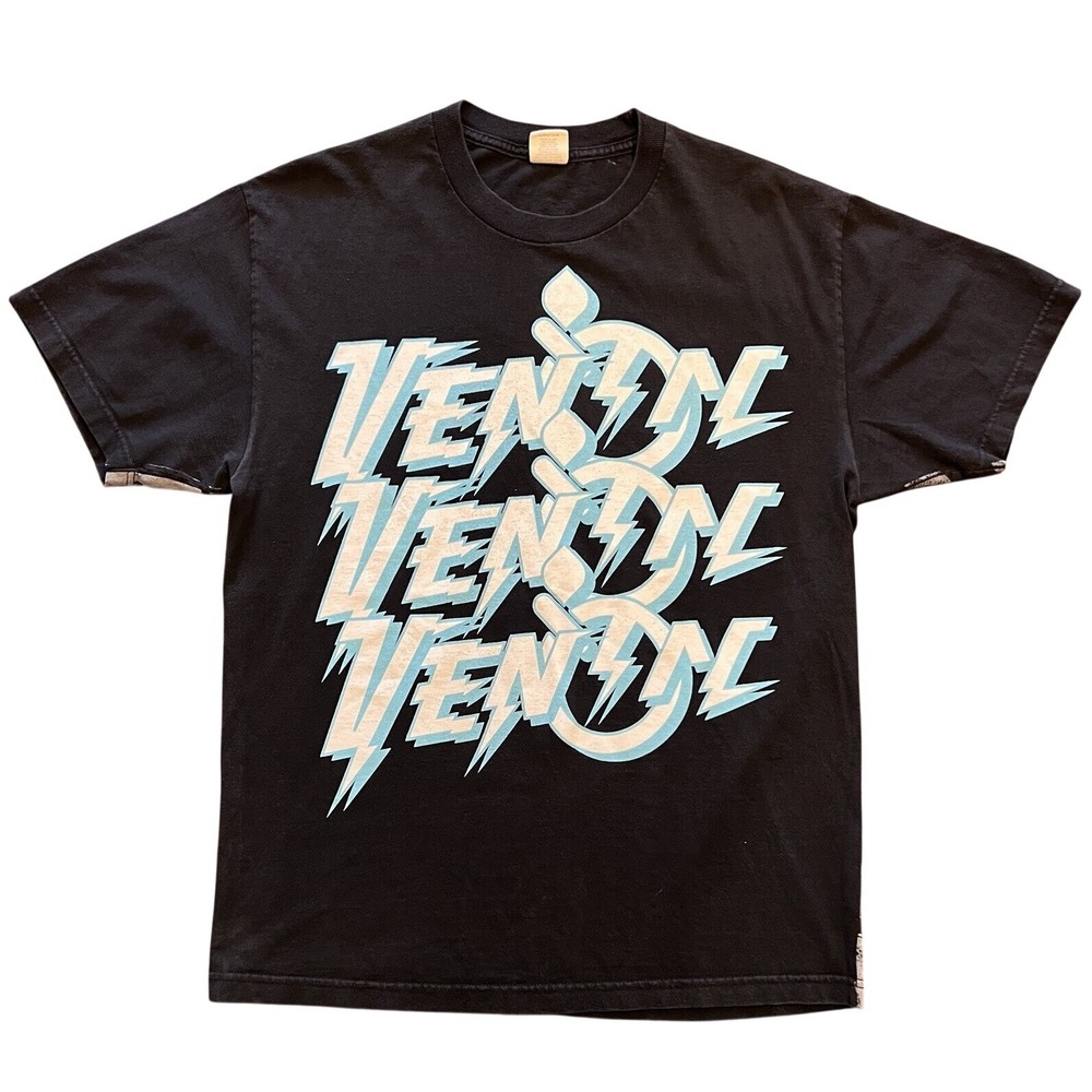 Snakes & Venom T Shirt Black Mens Large Full Graphic logo casual Double Sided